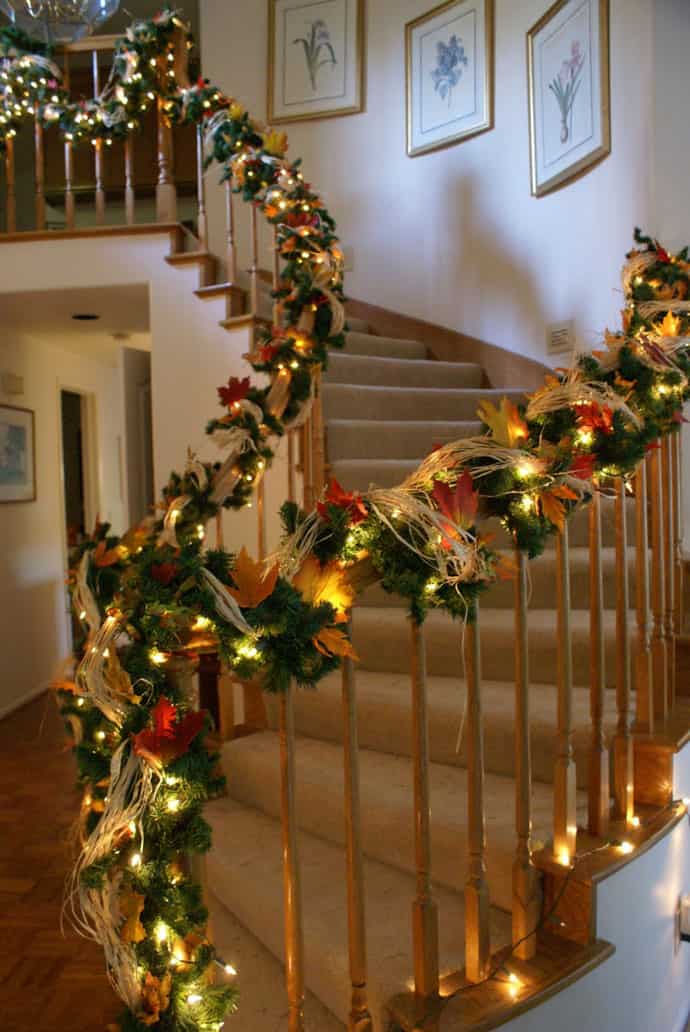 10 Best stair rail decorations christmas for your holiday makeover