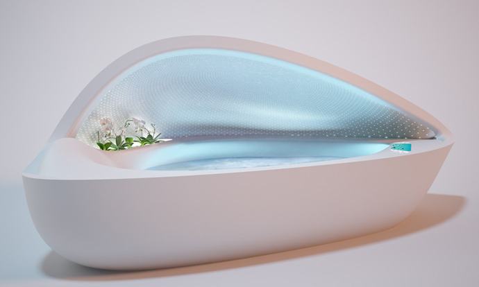 Luxurious Bathtub – Mother of Pearl- A Great Escape from Stressful Life