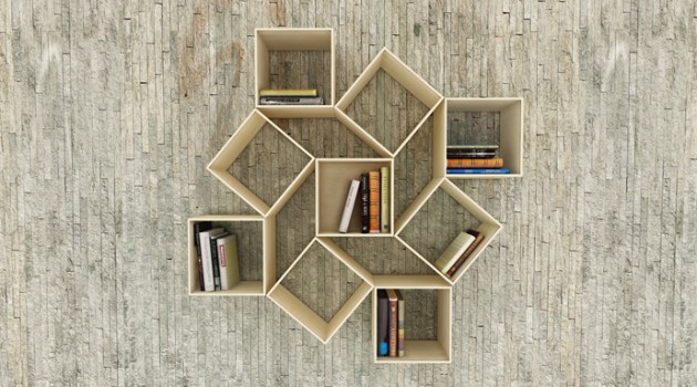 New Shapes Every Time- Squaring Movable Bookshelf by Sehoon Lee