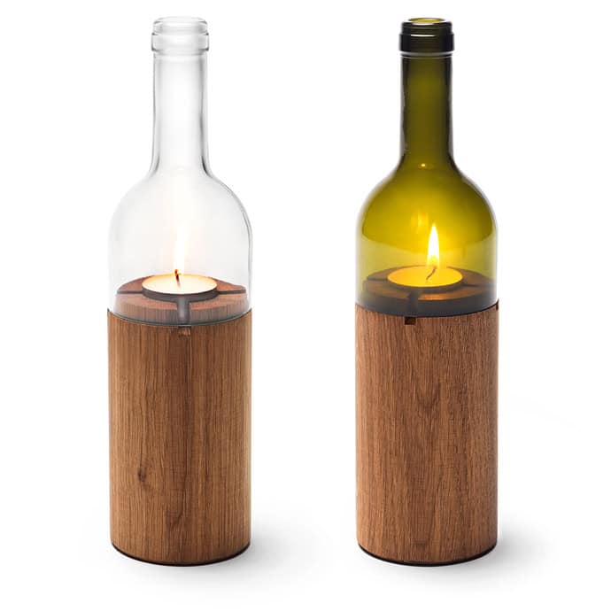 Decorative Wine Bottle Candle Holder Decorative candle holder design made from wine bottle