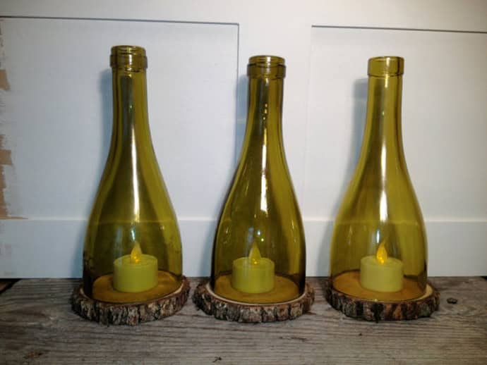 DIY Painted Wine Bottle Decoration Painted wine bottle used as decorative home décor
