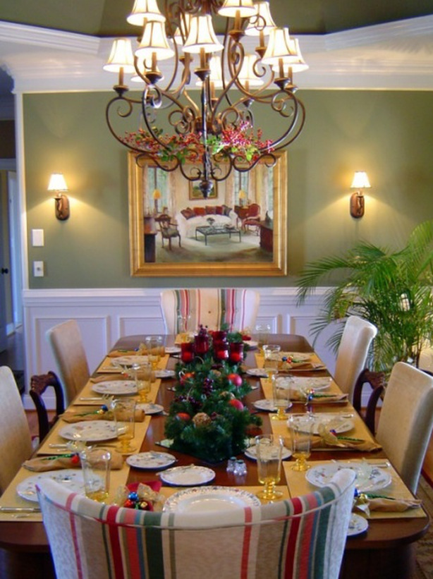 christmas dining room table setting decorations settings decoration holiday hgtv decor gorgeous interior decorating designs golden banquet decorated tables centerpiece