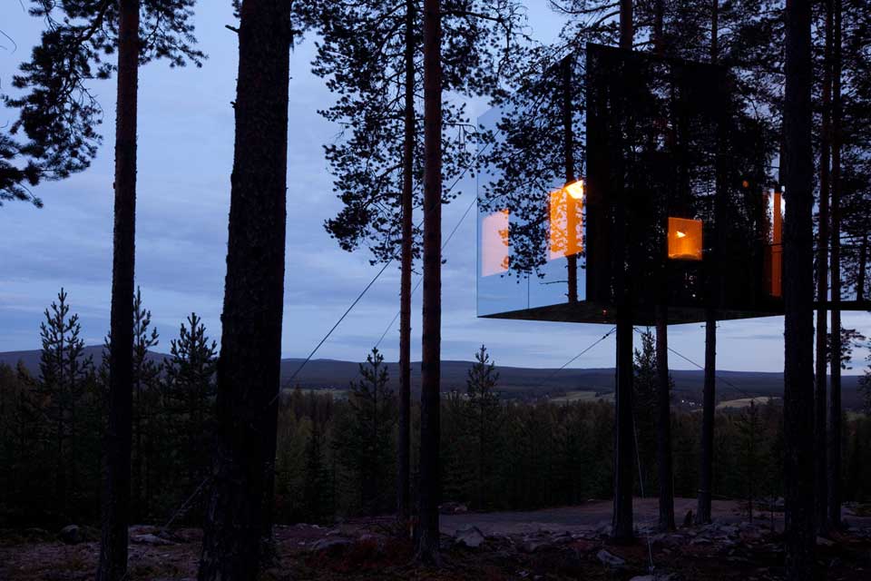Tree Hotel Mirrorcube/ Tham & Videgård Arkitekter
