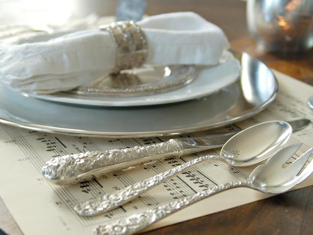 Classic Silver and White Table Decor
