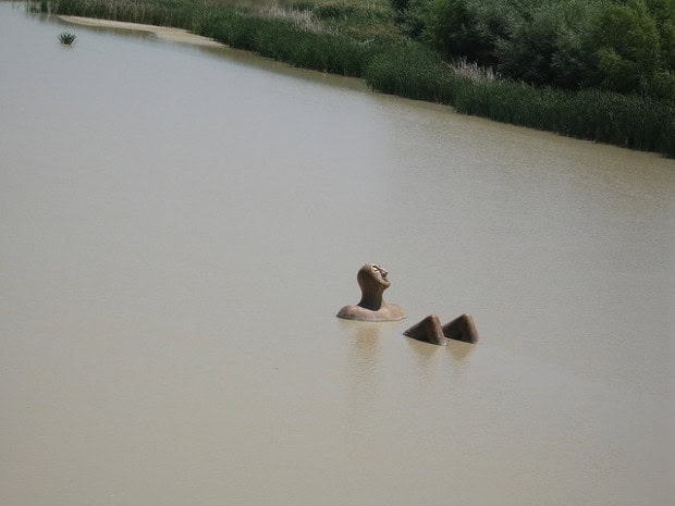16. Sculpture of a Man in Guadalquivir River, Cordoba, Spain 16. Sculpture of a Man in Guadalquivir River, Cordoba, Spain