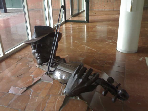 18. Violinist Bursting from the Floor, Amsterdam, Netherlands 18. Violinist Bursting from the Floor, Amsterdam, Netherlands