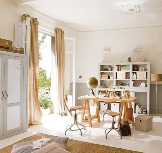 Wonderful Calm Shades Design For Kid’s Room