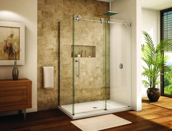 Modern Bathroom: Perfect Sliding Door For Your Shower