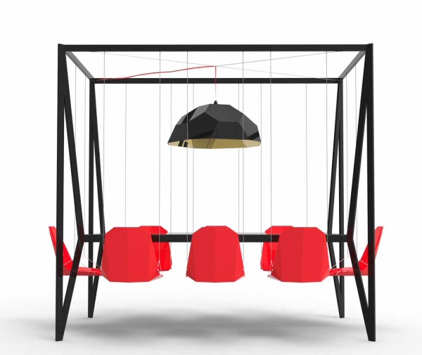 AMAZING DESIGN: FOUR POSTER SWING TABLE