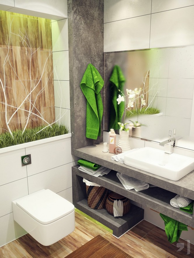 How to decorate small space bathrooms