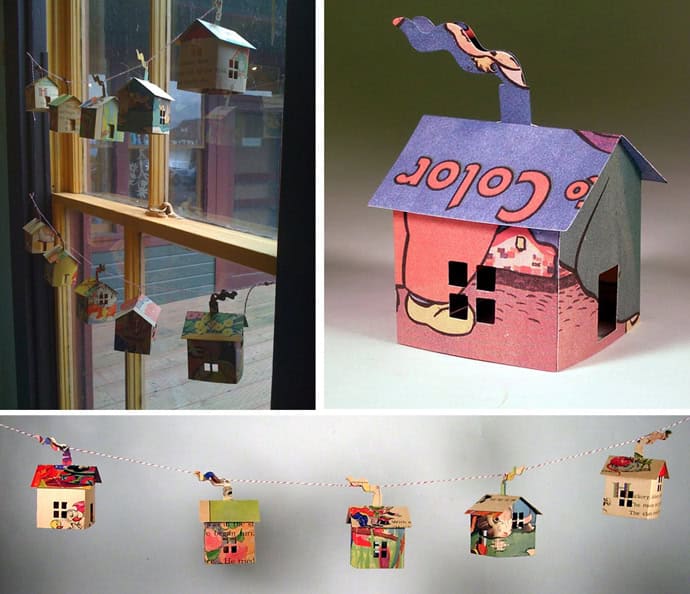 DIY Ideas: Best Recycled Magazines Projects house-light-ArchitectureArtDesigns (3)