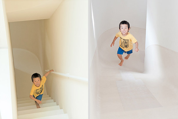 Unusual Slide House in Japan