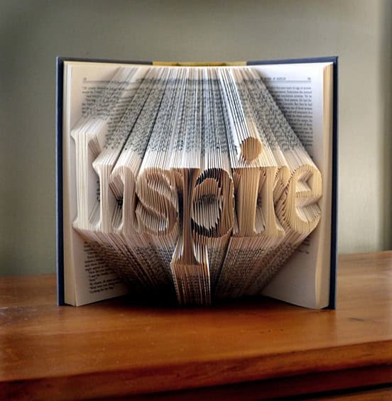 Amazingly Creative Sculptures On Folded Book Paper Art