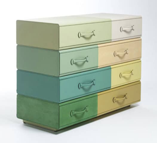 Colorful Suitcases Made Of Leather