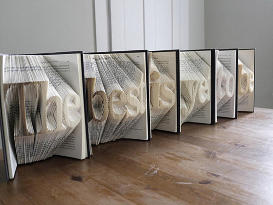 Amazingly Creative Sculptures On Folded Book Paper Art