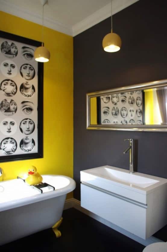 36 Bright And Sunny Yellow Ideas For Perfect Bathroom Decoration