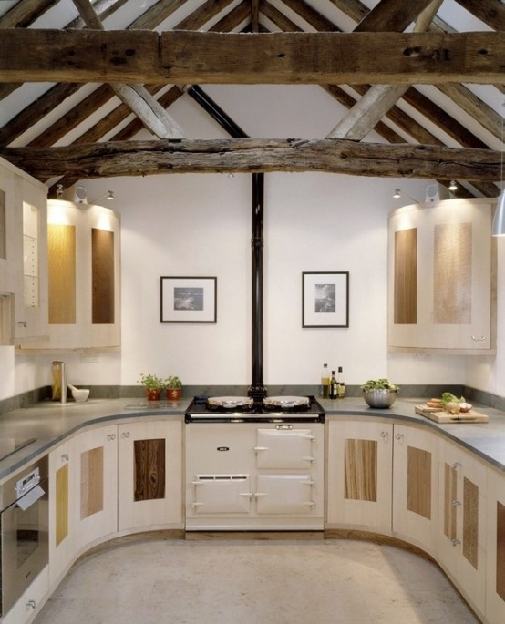 33 Wonderful Kitchens Interiors Designed In Barns