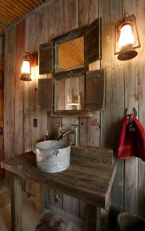 46 bathroom interior designs made in rustic barns