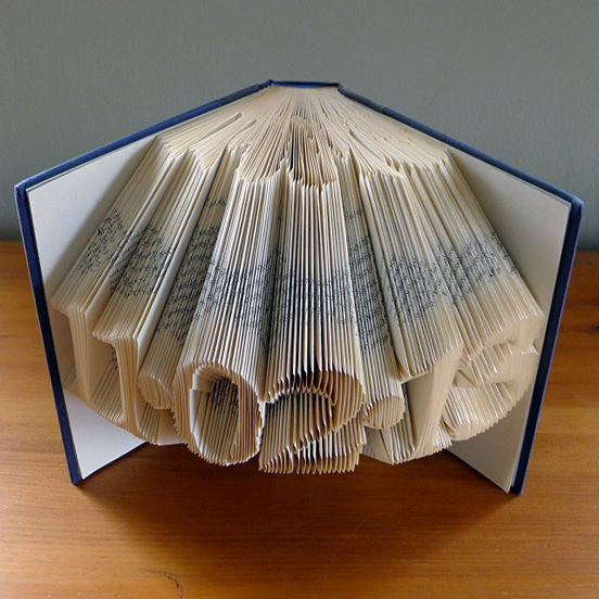 Amazingly Creative Sculptures On Folded Book Paper Art