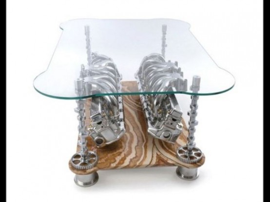 Unique Coffee Tables And Sofas Made Of Car Parts