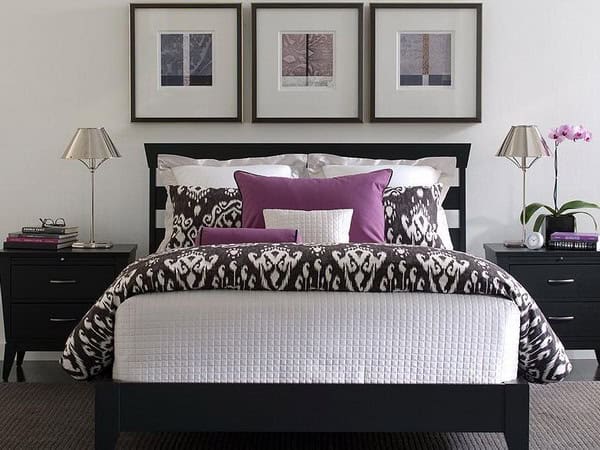 19 Purple and white bedroom combination ideas