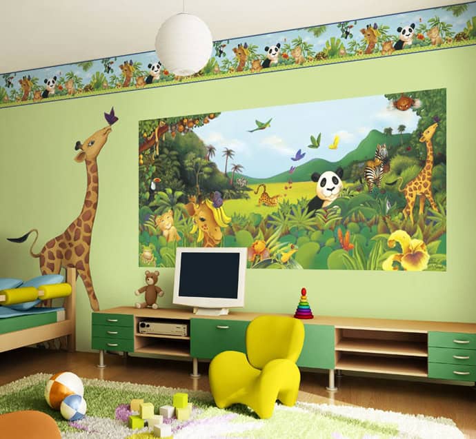 30 Attractive Green Kids Room Designs