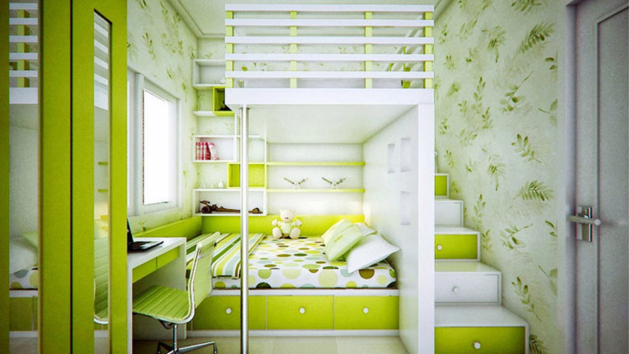 light green kids room