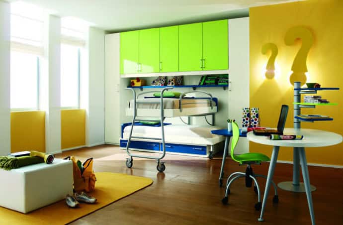 30 Attractive Green Kids Room Designs