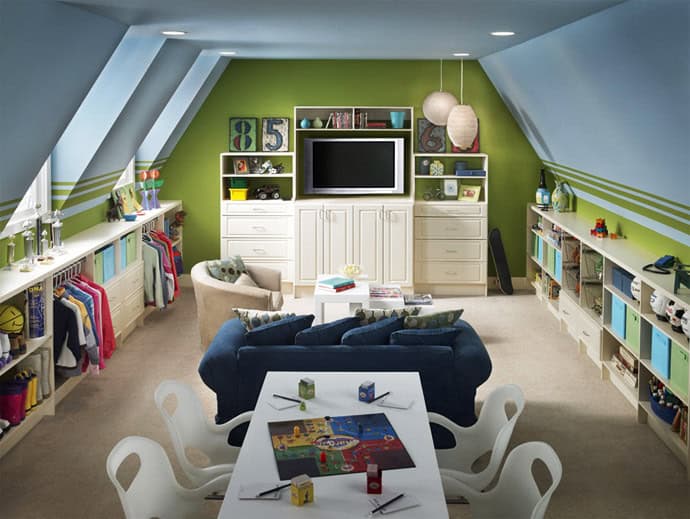 30 Attractive Green Kids Room Designs