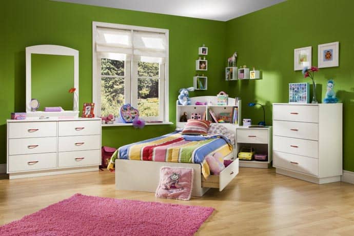 30 Attractive Green Kids Room Designs