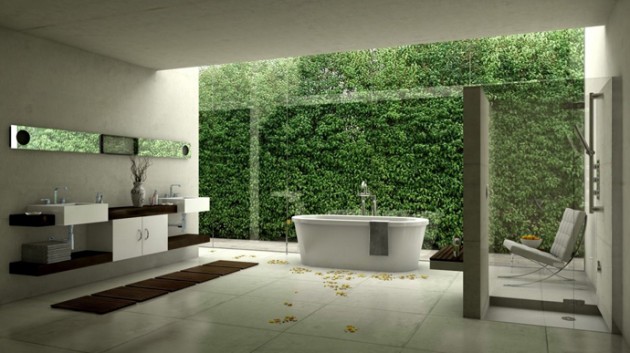 37 Amazing Bathroom Designs That Fused with Nature
