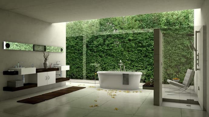 37 Amazing Bathroom Designs That Fused with Nature 37 Amazing Bathroom Designs That Fused with Nature