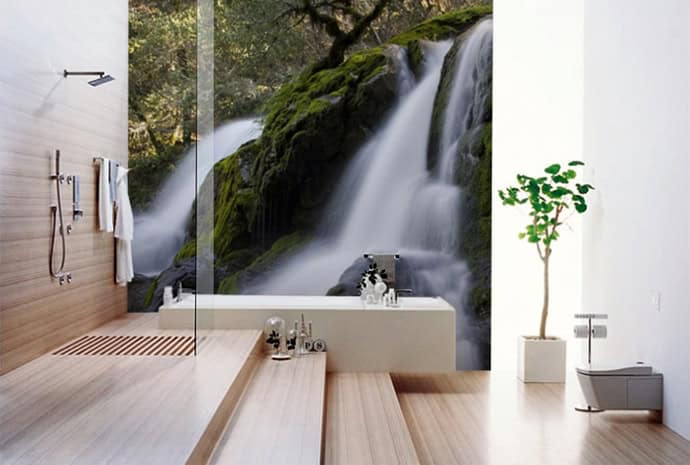 37 Amazing Bathroom Designs That Fused with Nature