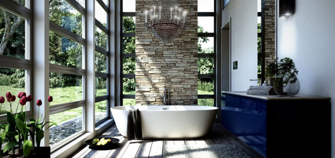 37 Amazing Bathroom Designs That Fused with Nature