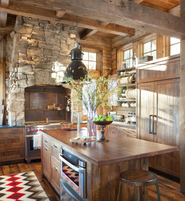 Rustic retreat with an industrial edge in Big Sky (20)