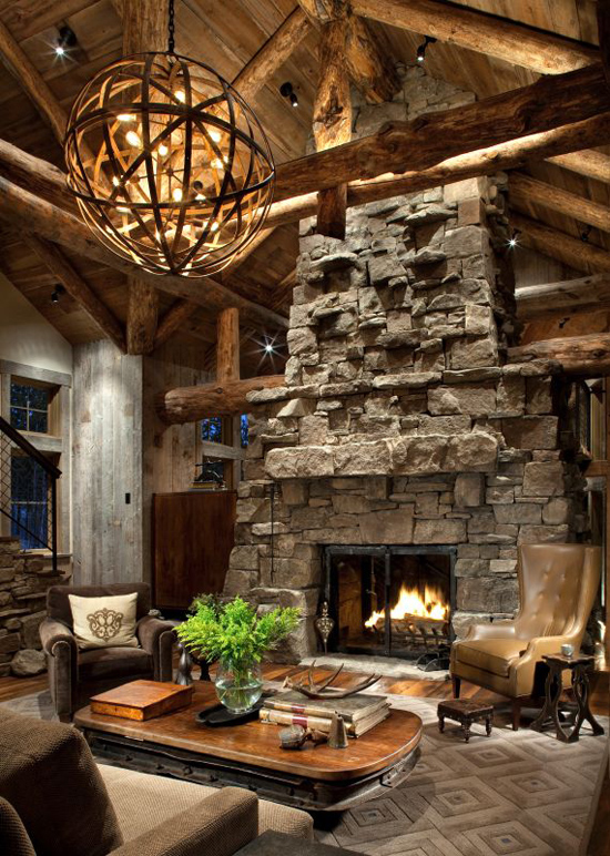 Rustic retreat with an industrial edge in Big Sky (4)