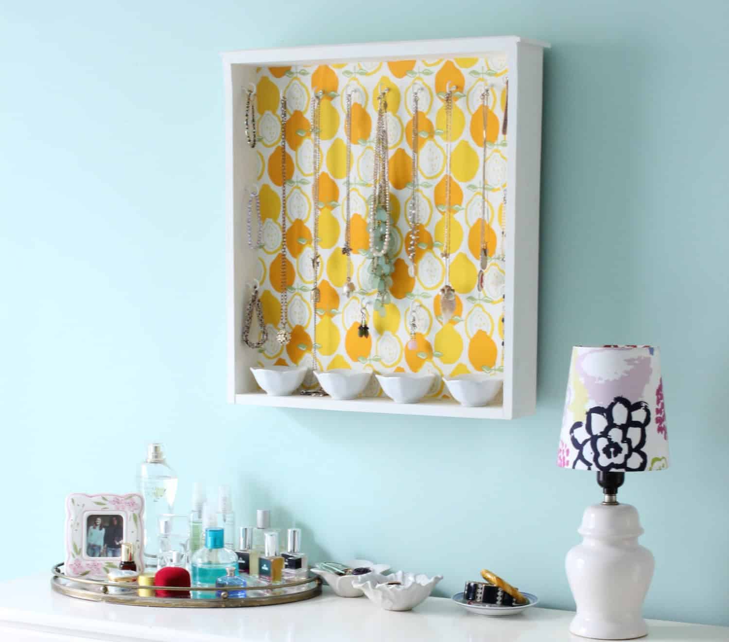 10. Cute shelf for your jewelry. 10