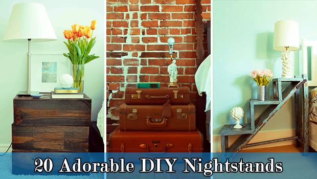 20 Adorable DIY Nightstands