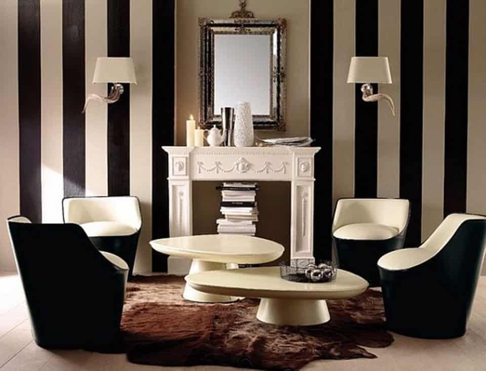 20 Elegant and Classy Striped Walls 12