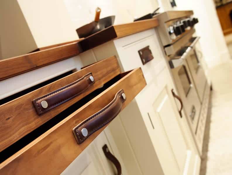 15. Make your drawers look more interesting with old belt drawers pull. 15