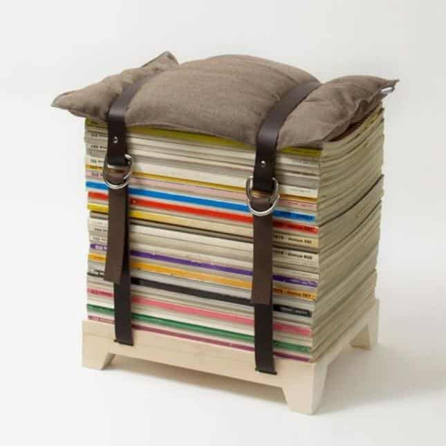 16. Cute magazine stool. 16