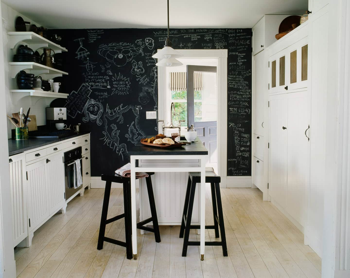 chalkboard paint in living room