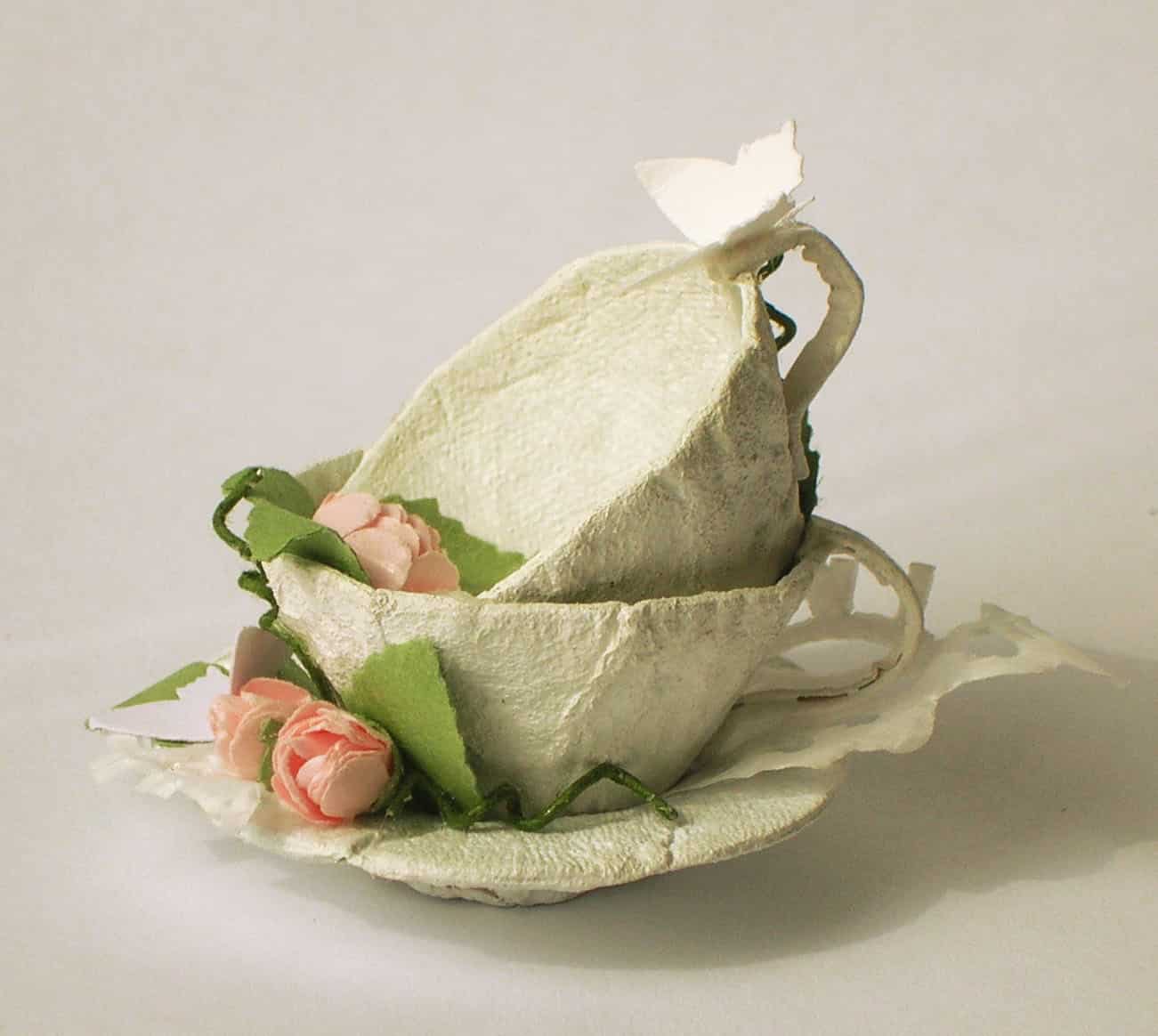 8. You can make lovely decorative tea cups. 8