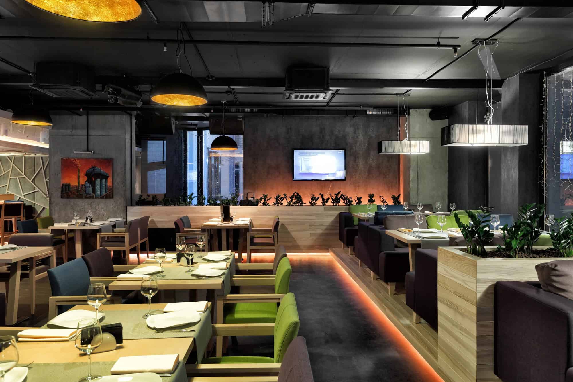 Modern Concrete Restaurant Yunakov Architects