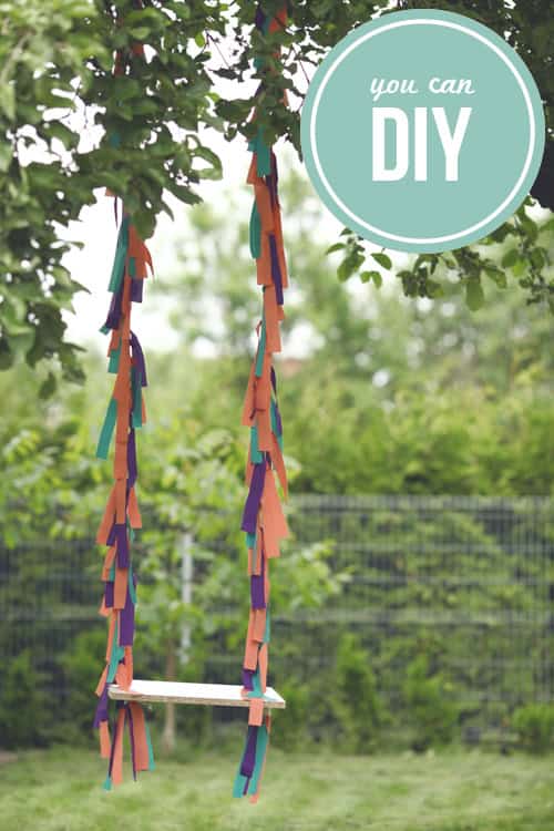 DIY decorated swings with DIY logo