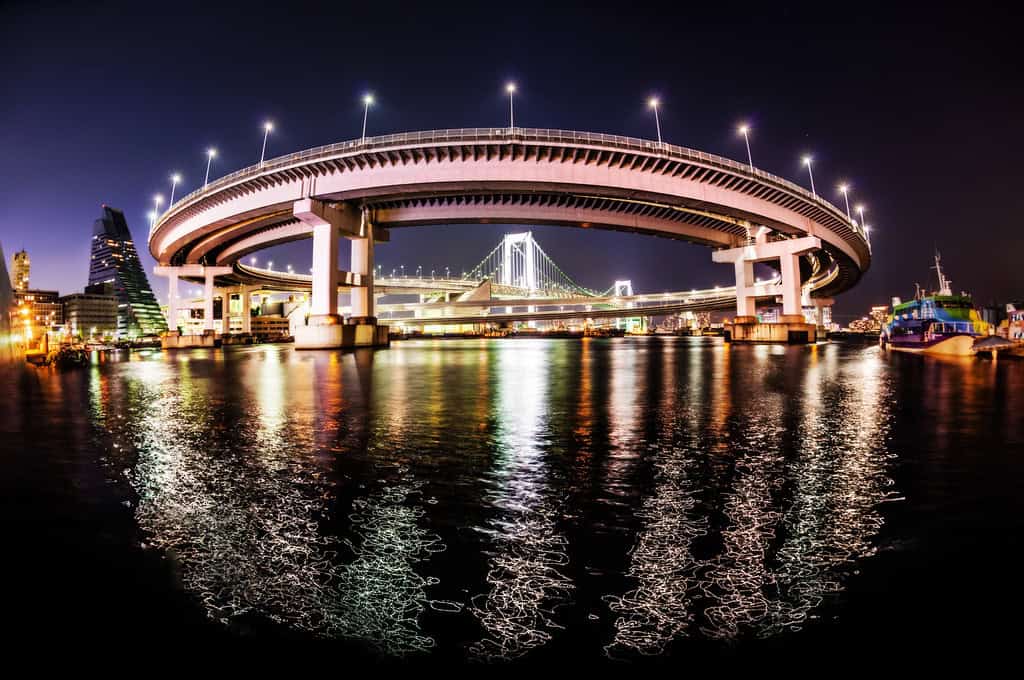6. The Rainbow Bridge in Tokyo The Rainbow Bridge in Tokyo