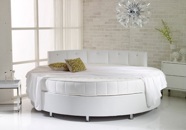 Round bed - This new and very popular innovation is for someone who thinks outside the box