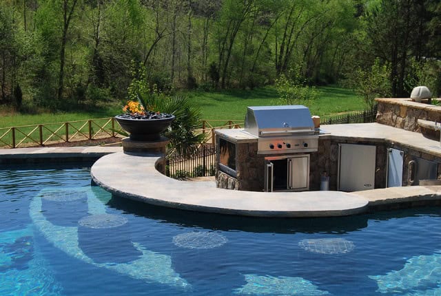 22 Breathtaking Pool-Side Bar Ideas fallingwaterpools._com