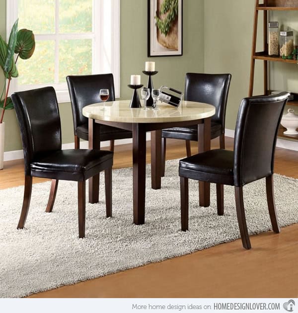 Small Round Dining Tables for Big Style Statement