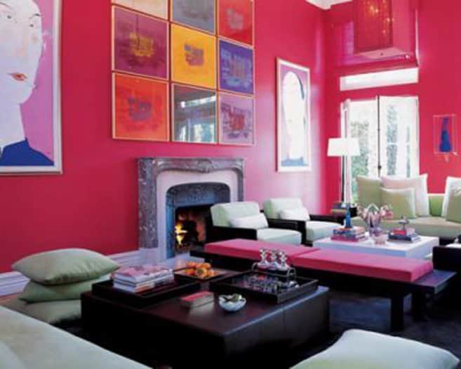 20 Gorgeous Colorful Living Room Design Ideas www.gemmbook._com_111-bright-and-colorful-awesome-living-room-picture-decoration_pink-living-room-design-with-green-sofa-pink-sofa-art-picture-and-modern-fireplace_